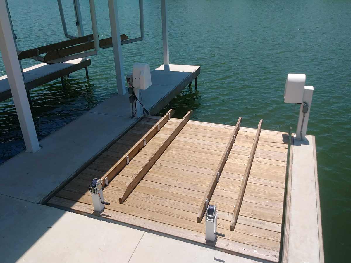 Dock construction in Highland Lakes TX